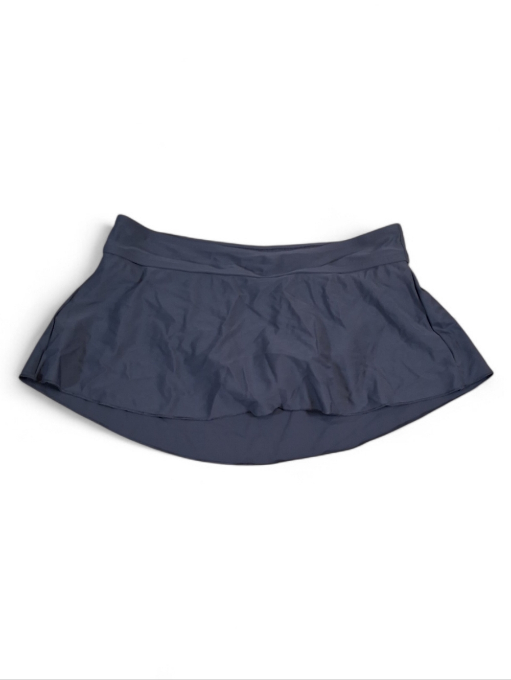 Kona Sol Grey Sporty Modest Swim Skirt Bikini Bottom Women's Size M
